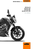 KTM DUKE 390 - Repair manual 2013